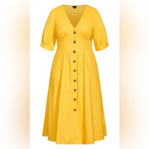 Sunset Stroll Dress - sunshine XXL ( 24W)